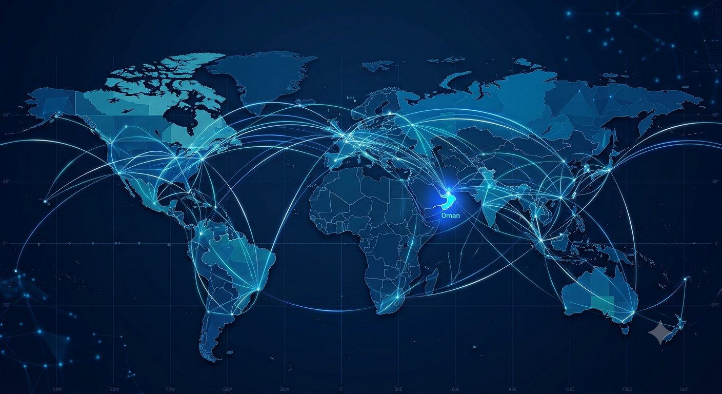 Global network map