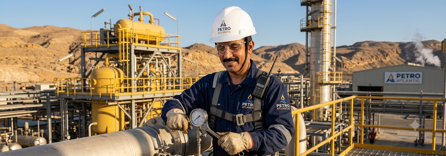 Worker in safety gear